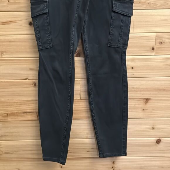 SPANX Size Medium Stretch Twill Cargo Pull On Skinny Pants - Picture 5 of 16